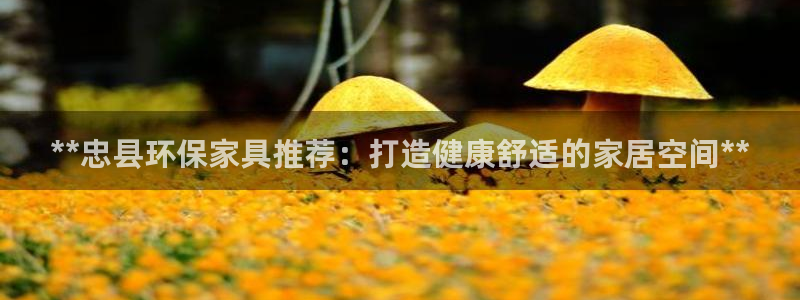 杏耀平台招商的流程：**忠县环保家具推荐：打造健康舒适的家居