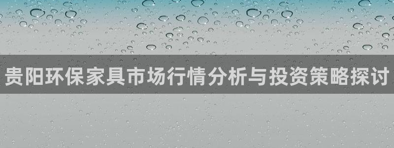 杏耀平台下载：贵阳环保家具市场行情分析与投资策略探讨